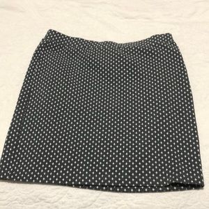 Grey & white Loft skirt!